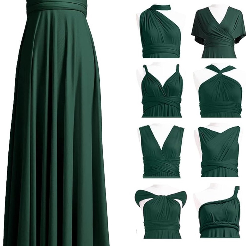 Convertible Green Maxi Dress